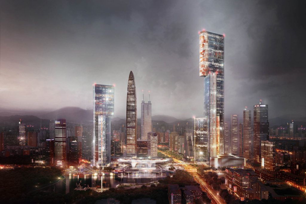 Rascacielos Nexus de PLP Architecture, Beijing (China)