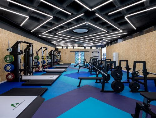 Diseño Interior para Gimnasio de alto rendimiento sala Portada