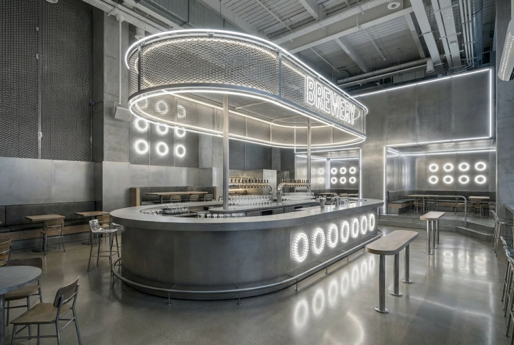 Diseño interior de cervecería | Un bar con personalidad = éxito