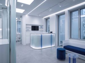 Diseño Interior Clínica Dental recepcion